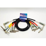 Pack X 5 Cable Kwc Neon 181 Interpedal Plug Angular 60cm