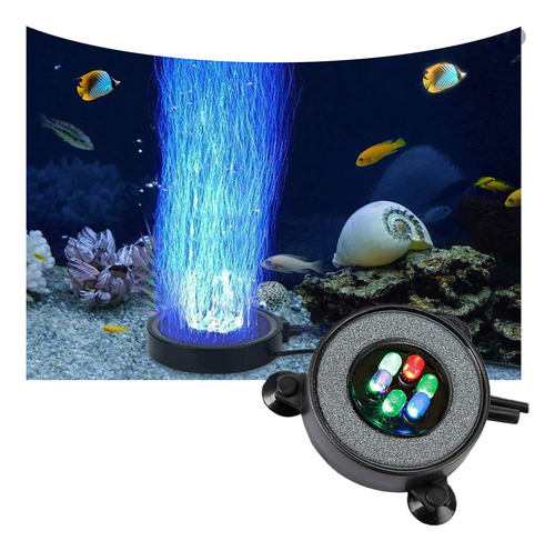 Led Acuario Piedras De Aire Tanque De Peces Burbujeador Pied