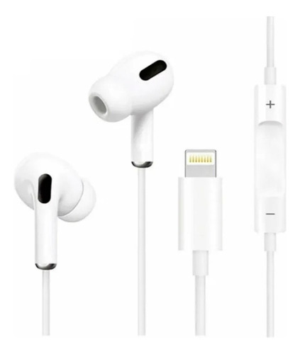 Fone De Ouvido Branco Premium Com Fio Para iPhone