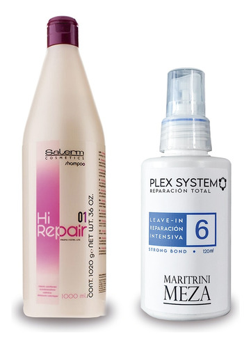 Shampoo Hi Repair 1000ml Salerm +leave In #6 Plex System 