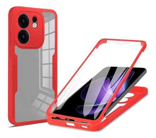 Funda Para Oppo Reno 13 F 5g/oppo Reno 13 Fs 5g Ultradelgado Antigolpes Carcasa Con Protector De Pantalla Incorporado