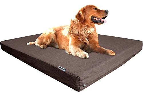 Cama Para Perro Impermeable Ortopédica Con Colchón 100% Espu