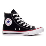 Tenis Cano Alto Allstar Chuck Taylor Botinha Preto Masculino