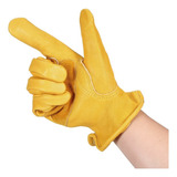 Fwefww Guantes De Trabajo De Piel De Vacuno Para Hombre