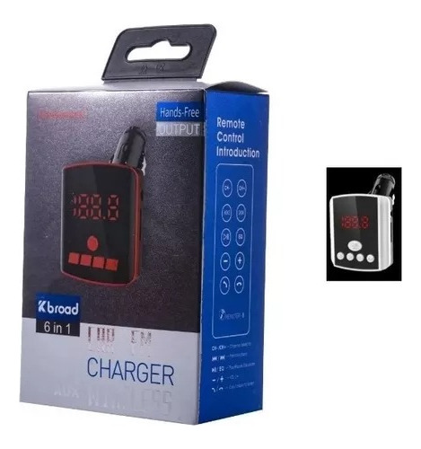 Transmisor Receptor Bluetooth Fm Usb Msd C/remoto Cargador