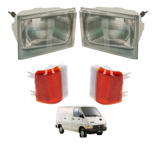 Combo Juego X4 Optica Renault Trafic 86 87 88 89 90 91 Giros