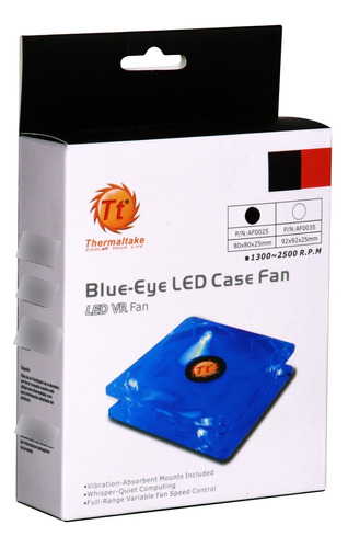 Thermaltake Blue-eye Silent Smart 80 mm Blue Led  ven.