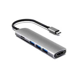 Adaptador Hub Usb-c 4k Hdmi Thunderbolt Cartão Sd Macbook M3