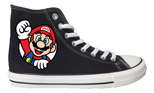 Zapatillas Caña Mario Bross #2 Regalo Navidad Cumpleaños