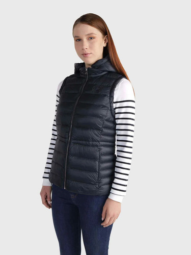 Parka Vest Acolchada Mujer Tommy Hilfiger Azul