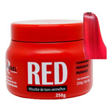  Tonalizantes Mascara Matizadora 250g Ativador De Tom Cabelo Tom Red Vermelho