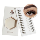 Pack 10 Pestañas Faux Mink 3d Nathacha Nina