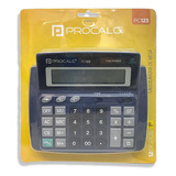 Calculadora Mesa Procalc Pc123 12 Dígitos Bateria Solar