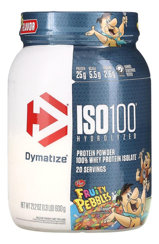 Proteina Dymatize Iso 100 1.3 Libras Sabor Fruity Pebbles