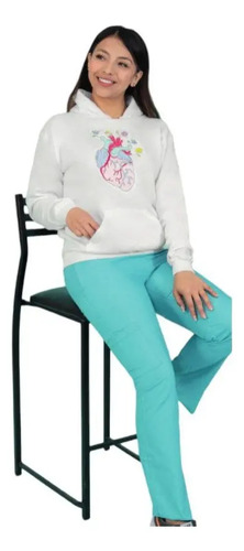 Sudadera Medica Gorro Heart Efermeria Corazon Unisex