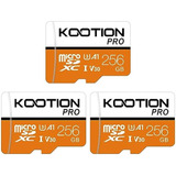 Tarjeta Micro Sd 256 Gb 3 Unidades Tarjeta Tf Micro Sdxc Tar