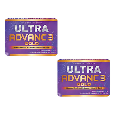 Ultra Advance Gold 30 Caps De 500 Mg 2 Piezas Sabor Sin Sabor | MercadoLibre