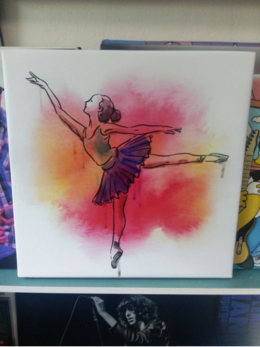 Vinilo Decorativo 30x30cm Ballet Danza Artistica Arte Niños