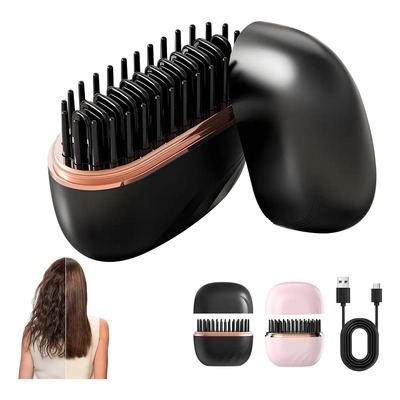 Minialisador De Pelo Inalámbrico Glambrush, Peine 2 En 1 | MercadoLibre