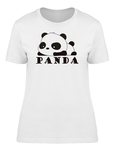 Panda De La Historieta Linda Del Bebé Camiseta De Mujer