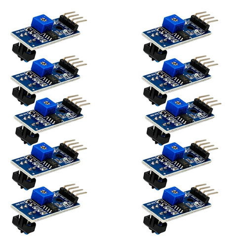 10 Piezas Módulo Tcrt5000 Sensor Óptico Reflectivo Arduino 