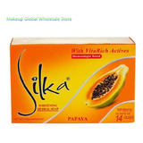 Jabón Blanqueador De Piel Papaya Silka Herbal Body Of