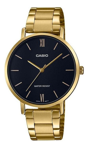 Reloj Mujer Casio Ltp-vt01g-1b Dorado Análogo