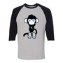 Camiseta Raglan 3/4 Estampado Personalizado Monkey 2