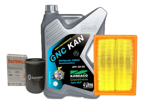 Filtros+aceite Kansaco 20w50 Chevrolet Corsa Agile 1.4/6 8v