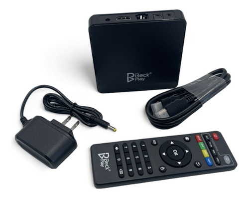 Convertidor Smart Tv Box Marca Beck Play Con Pantalla Led Color Negro