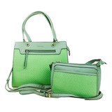 Bolsas Feminina Social Punho Ombro Bag Elegante Resistente Cor Verde