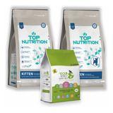 Top Nutrition Kitten 2 Kg+2kg + Eco Cane 1,3 Kg 