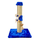 Arranhador Para Gatos Torre Sustentável Luppet Azul