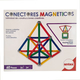 Juego Construcción Conectores Magneticos Antex 60 Piezas