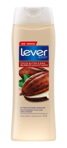 Lever 2000 Body Wash Mantequilla De Cacao Y Karite, 17.9 Onz