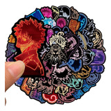 50 Uds Stickers Calcomanias Anime, Naruto, One Piece Y Mas..