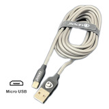 Cabo Usb Micro Usb V8 Grande Para Celular Samsung  280cm