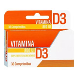 Vitamina D3 800 Ui. 30 Comprimidos. (colecalciferol) 