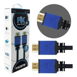 Cabo Hdmi 2.1 8k Gold 1,5 Metros - Hdmi Super Ultrahd 1,5m