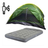 Carpa 6 + Colchon Inflable 