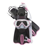 Juego De Snorkel De Viaje Premium Ligero Toda Familia A...