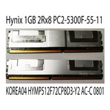 Hynix 1gb 2rx8 Pc2-5300f-55-11 / 8piezas De Un 1gb Total 8gb