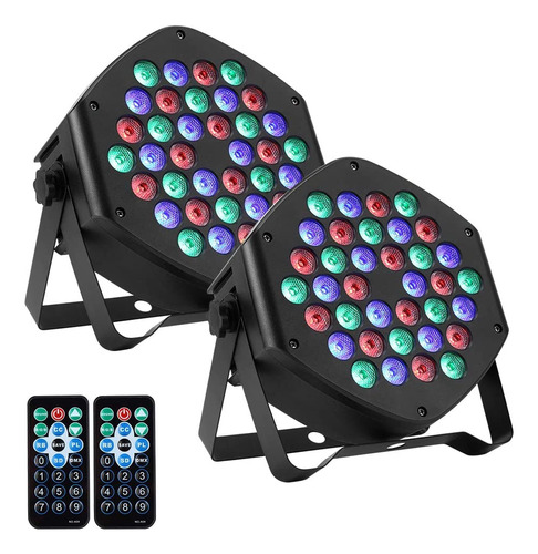 Rgb Stage Lighting 2pack, 36led Dj Par Lights, Uplighti...