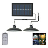 Luz Solar De Jardim Luminária Pendente Solar De 2 Cabeças Ao