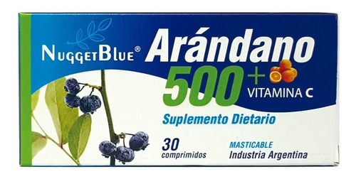 Arandano 500mg + Vit C Nugget Blue  X30 Comp 