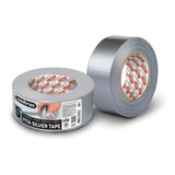 Fita Silver Tape Multiuso 48mm X 50m Cinza Fixação Forte