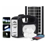 Kit Solar Emergencia Camping 220v Ampolletas 36 Hrs