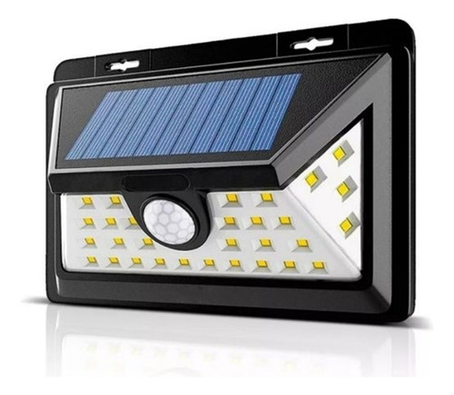 Aplique Reflector Solar 28 Led Recargable Exterior Potente