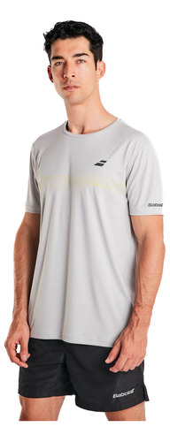 Remera Hombre Tenis Padel Babolat Vertuo Il Gris