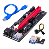 Tarjeta Pci-e Riser 009s Usb 3.0 Pci-e Ethereum Mining Cable Color Turquesa